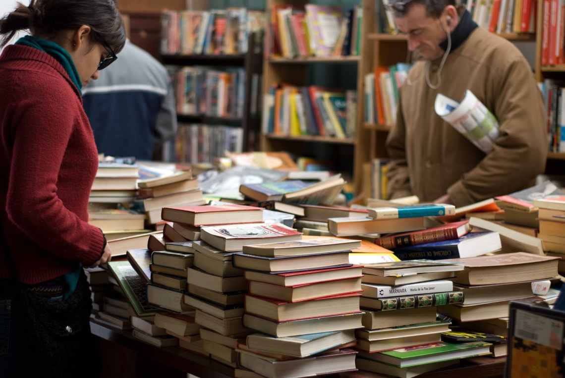 adult book book store bookcase